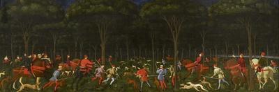 Jewish Pawnbroker and Family Burned at the Stake For Roasting the Consecrated Host, c.1468-Paolo Uccello-Giclee Print