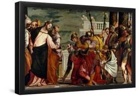 Paolo Veronese / 'Jesus and the Centurion', ca. 1571, Italian School, Oil on canvas, 192 cm x 2...-PAOLO VERONESE-Framed Poster