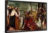 Paolo Veronese / 'Jesus and the Centurion', ca. 1571, Italian School, Oil on canvas, 192 cm x 2...-PAOLO VERONESE-Framed Poster