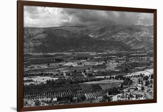 Paonia, Colorado - West End Panoramic-Lantern Press-Framed Art Print