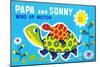 Papa and Sonny-null-Mounted Art Print