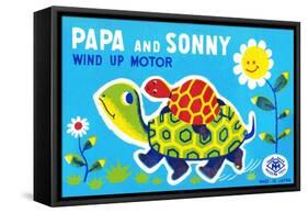 Papa and Sonny-null-Framed Stretched Canvas