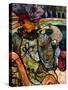 Papa Chrysanthème at the New Circus-Henri de Toulouse-Lautrec-Stretched Canvas