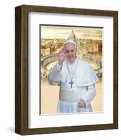 Papa Franciscus-Maurilio Boldrini-Framed Art Print