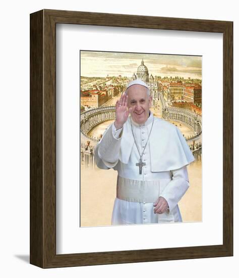 Papa Franciscus-Maurilio Boldrini-Framed Art Print