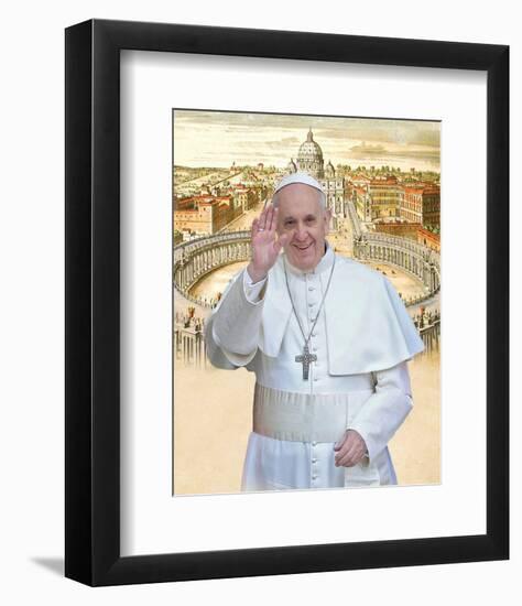 Papa Franciscus-Maurilio Boldrini-Framed Art Print