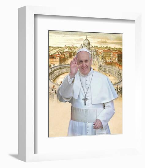 Papa Franciscus-Maurilio Boldrini-Framed Art Print