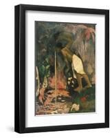 Papa Moe, L'Eau Myst?euse, Mysterious Water, 1893-Paul Gauguin-Framed Giclee Print