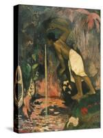 Papa Moe, L'Eau Myst?euse, Mysterious Water, 1893-Paul Gauguin-Stretched Canvas