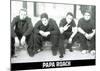 Papa Roach (Group, B&W) Music Poster Print-null-Mounted Poster