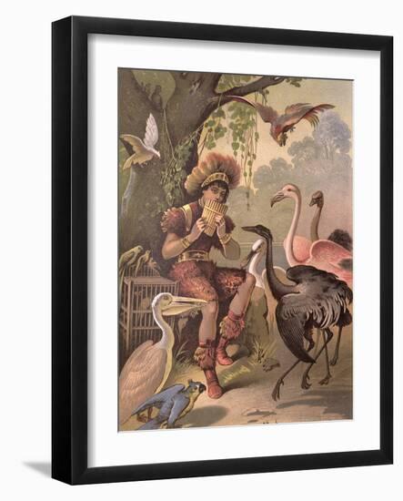 Papageno the Bird-Catcher, from 'The Magic Flute' by Wolfgang Amadeus Mozart (1756-91)-Carl Offterdinger-Framed Giclee Print