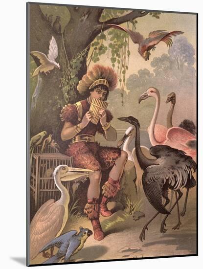 Papageno the Bird-Catcher, from 'The Magic Flute' by Wolfgang Amadeus Mozart (1756-91)-Carl Offterdinger-Mounted Giclee Print