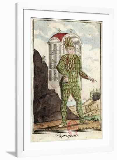 Papageno the Bird-Catcher, from "The Magic Flute" by Wolfgang Amadeus Mozart-null-Framed Giclee Print