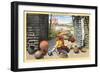 Papago Indian Making Pottery-null-Framed Art Print