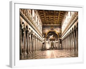 Papal Basilica of St Paul Outside the Walls, 1890s-Science Source-Framed Giclee Print