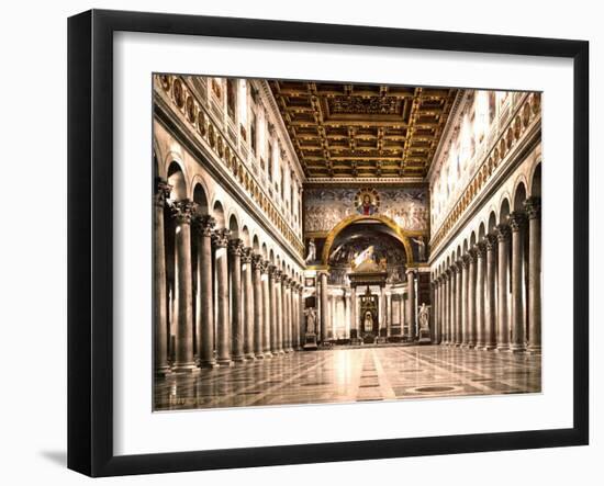 Papal Basilica of St Paul Outside the Walls, 1890s-Science Source-Framed Giclee Print