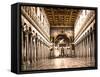 Papal Basilica of St Paul Outside the Walls, 1890s-Science Source-Framed Stretched Canvas