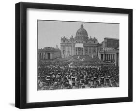 Papal Benediction at St. Peter's Basilica-null-Framed Photographic Print