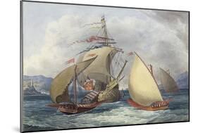 Papal Galleys and Ships of War, c.1850-Charles Hamilton Smith-Mounted Giclee Print