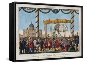 Papal Pageant in Front of St. Peter's-null-Framed Stretched Canvas