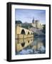 Papal Palace and Bridge Over the River Rhone, Avignon, Provence, France, Europe-John Miller-Framed Photographic Print