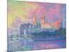 Papal Palace at Avignon-Paul Signac-Mounted Art Print