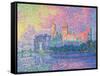 Papal Palace at Avignon-Paul Signac-Framed Stretched Canvas