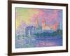 Papal Palace at Avignon-Paul Signac-Framed Art Print