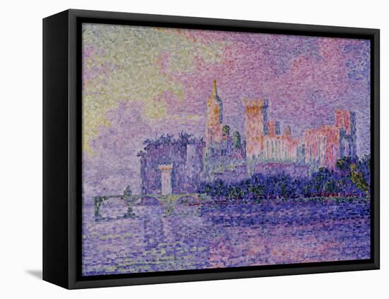 Papal Palace in Avignon, c.1900-Paul Signac-Framed Stretched Canvas