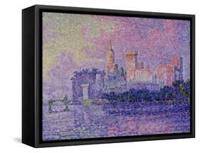 Papal Palace in Avignon, c.1900-Paul Signac-Framed Stretched Canvas