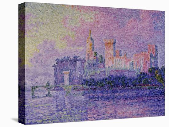 Papal Palace in Avignon, c.1900-Paul Signac-Stretched Canvas