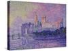 Papal Palace in Avignon, c.1900-Paul Signac-Stretched Canvas