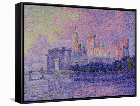 Papal Palace in Avignon, c.1900-Paul Signac-Framed Stretched Canvas