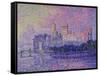 Papal Palace in Avignon, c.1900-Paul Signac-Framed Stretched Canvas