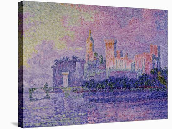 Papal Palace in Avignon, c.1900-Paul Signac-Stretched Canvas