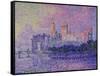 Papal Palace in Avignon, c.1900-Paul Signac-Framed Stretched Canvas