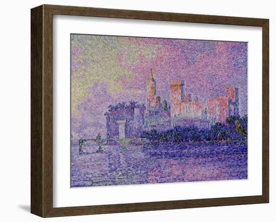 Papal Palace in Avignon, c.1900-Paul Signac-Framed Giclee Print