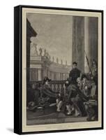 Papal Retainers at the Vatican-Ferdinand Heilbuth-Framed Stretched Canvas