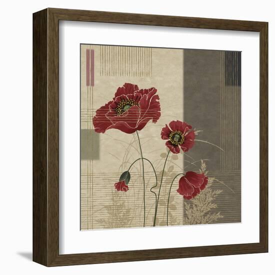 Papavar II-Linda Wood-Framed Giclee Print