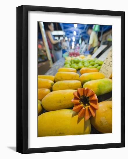 Papaya Fruit, Bangsar Sunday Night Market, Kuala Lumpur, Malaysia, Southeast Asia, Asia-Christian Kober-Framed Photographic Print