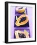 Papaya Halves and Lime Wedges-Maja Smend-Framed Photographic Print