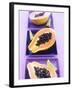 Papaya Halves and Lime Wedges-Maja Smend-Framed Photographic Print