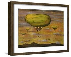 Papaya Sunset-Leah Saulnier-Framed Giclee Print