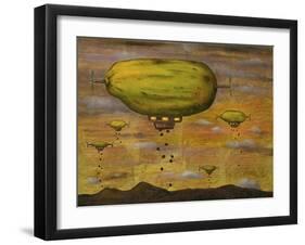 Papaya Sunset-Leah Saulnier-Framed Giclee Print