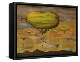 Papaya Sunset-Leah Saulnier-Framed Stretched Canvas