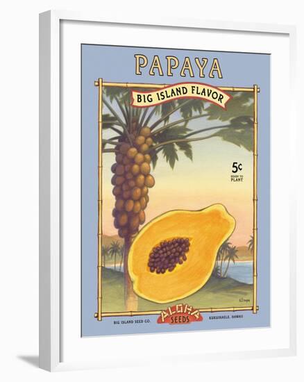 Papaya-Kerne Erickson-Framed Art Print