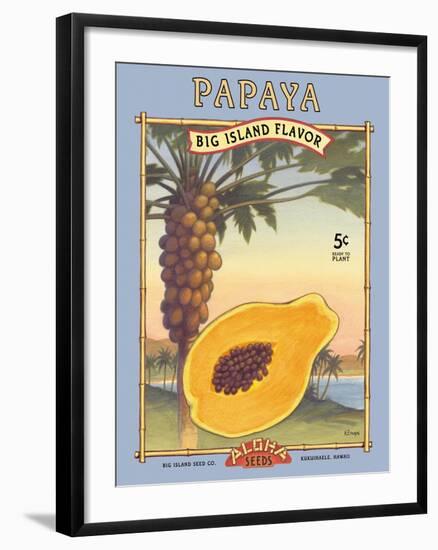 Papaya-Kerne Erickson-Framed Art Print