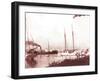 Papeetee Harbor, 1870s, Tahiti, Late 1800s-Charles Gustave Spitz-Framed Photographic Print