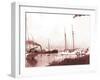 Papeetee Harbor, 1870s, Tahiti, Late 1800s-Charles Gustave Spitz-Framed Photographic Print