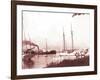 Papeetee Harbor, 1870s, Tahiti, Late 1800s-Charles Gustave Spitz-Framed Photographic Print